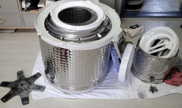 구미 세탁기청소 4단계 조립